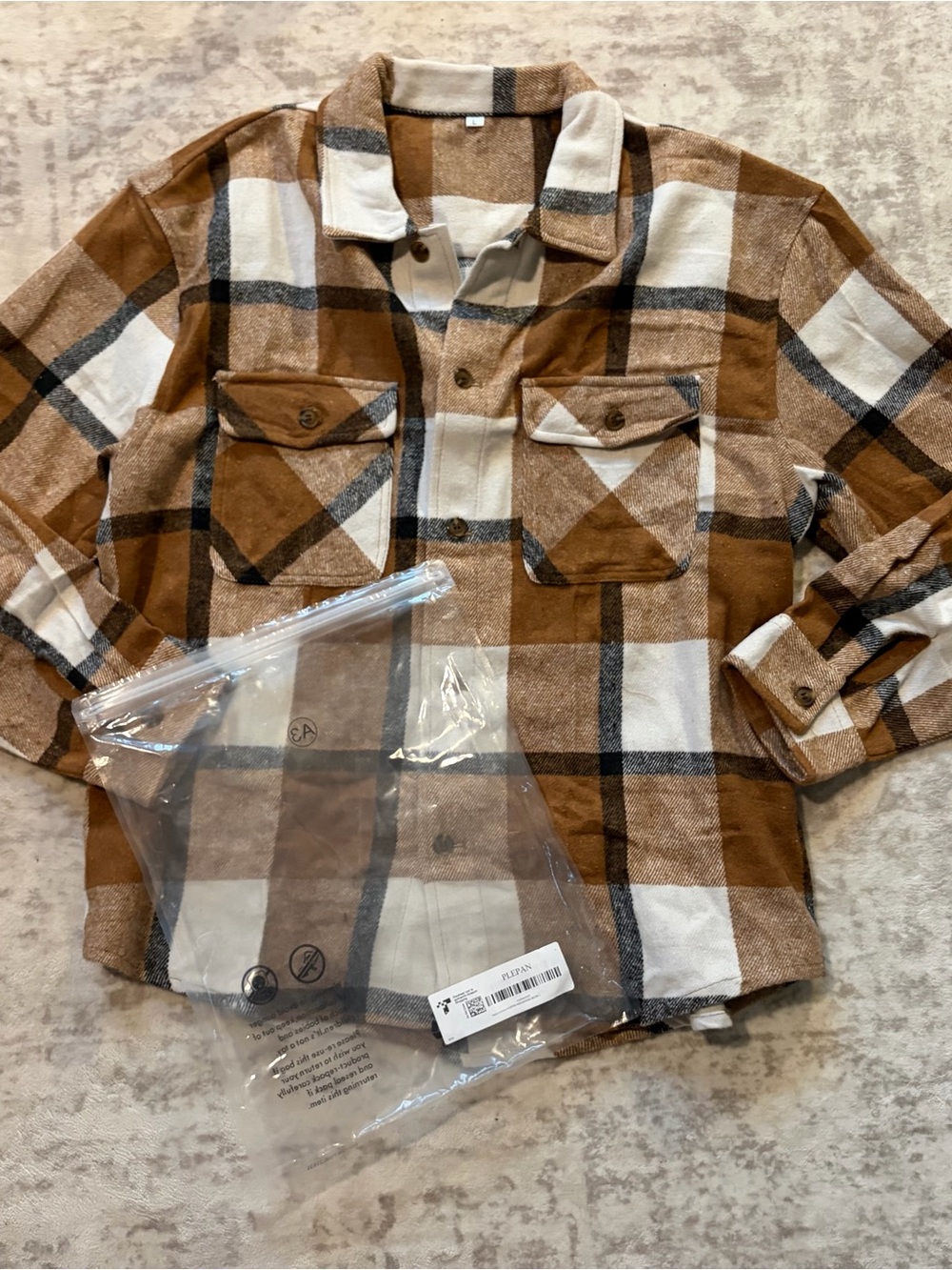 JEMLDL Mens Flannel Shirt Jacket Long Sleeve Plaid Shacket with Pockets
Cotton,